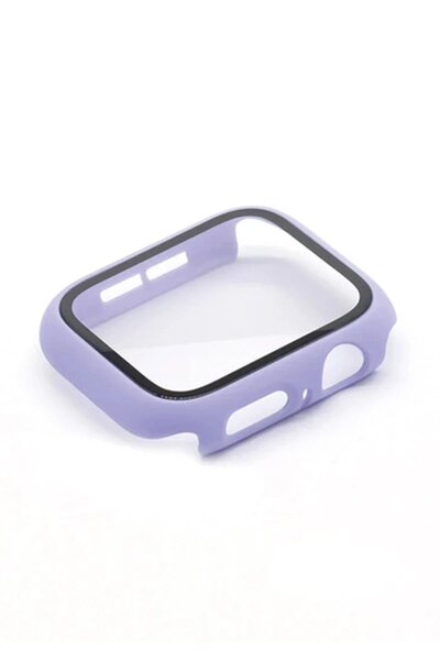 Toptan Bulurum Apple Watch 38mm Glass Case Screen Protector - Lilac