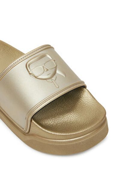 Karl Lagerfeld Sandale damă aurii KARL LAGERFELD-KL88819 VGD GOLD RUBBER