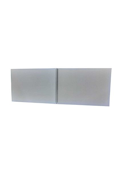 Mynote 25X35 Spiral Card Cover 15 Leafs Painting Notebook White