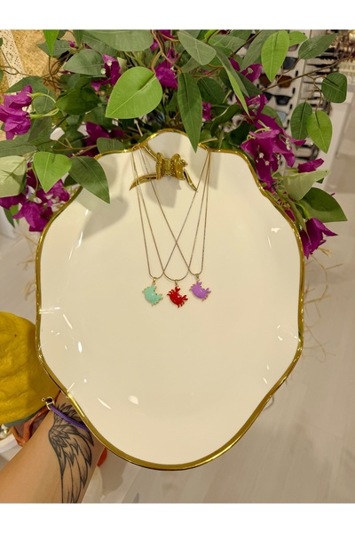 My Violet Accesssories RENKLİ YENGEÇ KOLYE