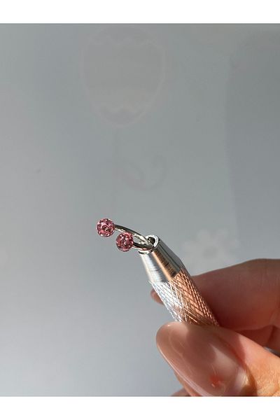 kurukafagift Stainless Steel Half Moon Colorful Bulk Piercing Helix Tragus Helix Cartilage 8 mm