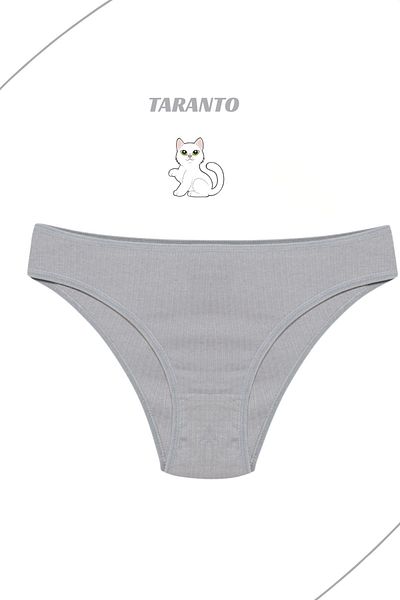 MİSTİRİK Model Taranto Chiloți din bumbac elastic cu talie înaltă Culoare gri deschis