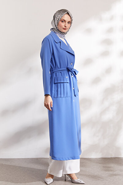 Setrms Şık Düğmeli Pardesü