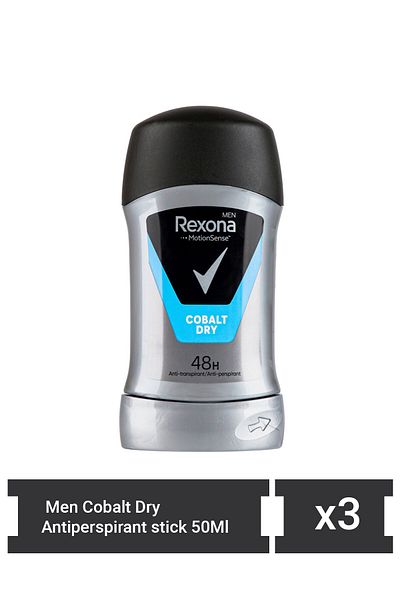 Rexona Rexona Men Cobalt Dry αντιιδρωτικό στικ 50ml x 3 τεμάχια