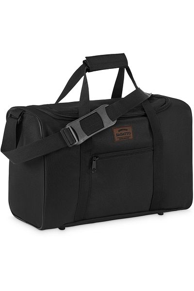 zagatto Travel bag 20L, black, 40x25x20 cm, waterproof, trolley strap, Wizz/Ryanair fit, ZG770
