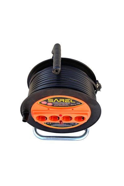 COBI SMART® Extension cord reel 3x2.5 mm², 50 m, 4 sockets, overload protection - COBI SMART®