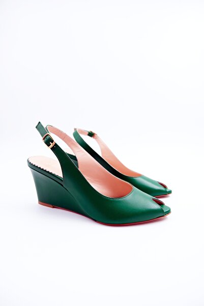 Tenau Women's Genuine Leather Wedge Heel Shoes