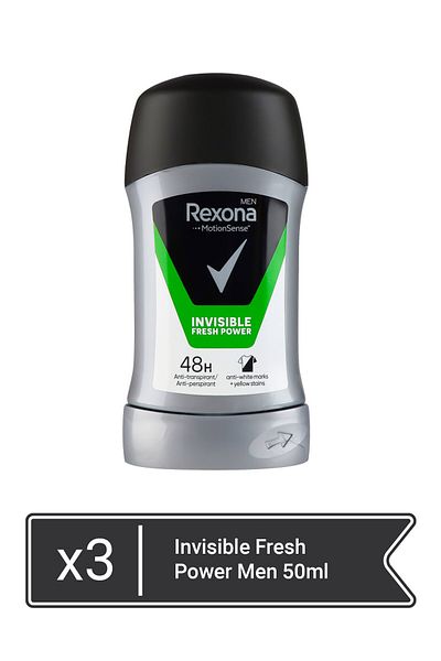 Rexona Rexona Invisible Fresh Power Men 50ml x 3 τεμάχια
