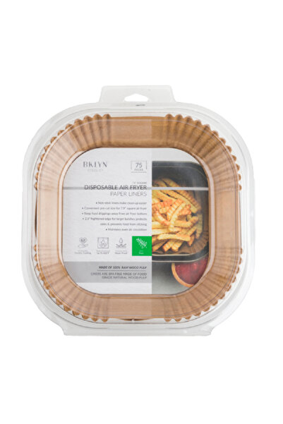 Core Kitchen مجموعة من 75 قطعة من بطانات المقلاة الهوائية المربعة غير اللاصقة...