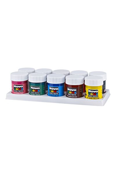 Nova Color Gouache Colors 10x25ml/PVC Jar Nova Color NC-114