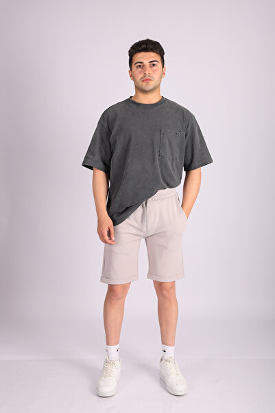 JAKOTTO Men's Leg Detailed Shorts