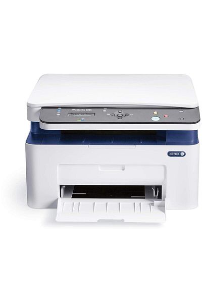 Xerox طابعة WorkCentre 3025 اللاسلكية متعددة الوظائف - الطباعة والنسخ والمسح الضوئي بكفاءة ليزر مدمجة