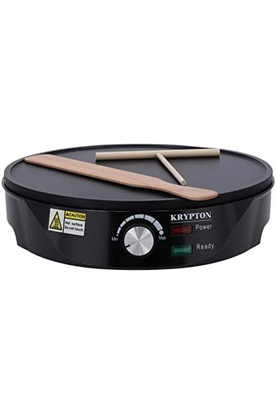 KRYPTON Crepe Maker, Electric Griddle Crepe Maker, KNCM6387 Nonstick Electric Pancake Maker with Bat