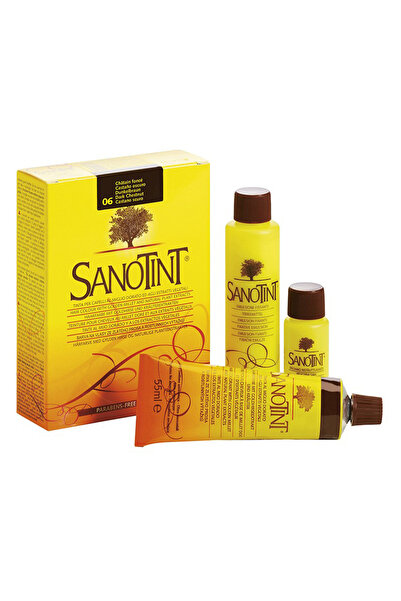 Sanotint - مجموعة صبغة الشعر الدائمة الكلاسيكية - كستنائي غامق 06 - 125 مل