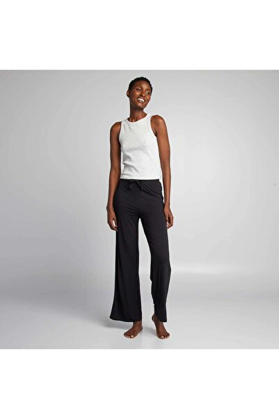 KIABI Flowing wide-leg pyjama bottoms black