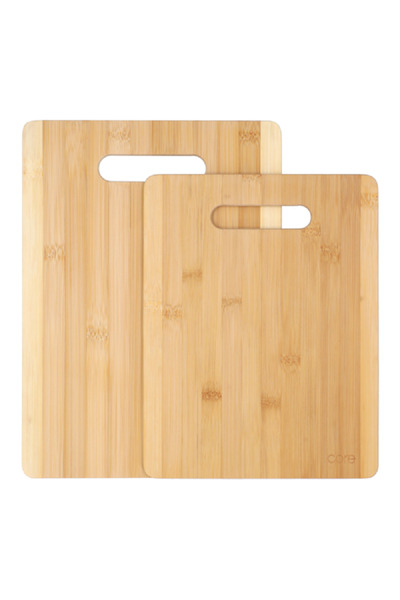 Core Kitchen مجموعة ألواح تقطيع من قطعتين من الخيزران الصديق للبيئة ومضادة لل...