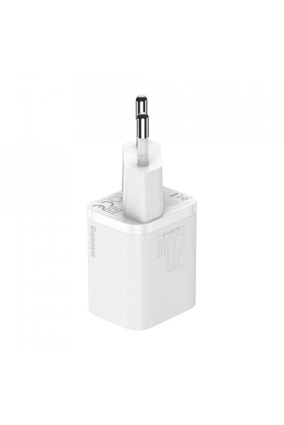 Baseus Super Si wall charger with Type-C to Lightning cable, PD, 20W, (TZCCSUP-B02) - White
