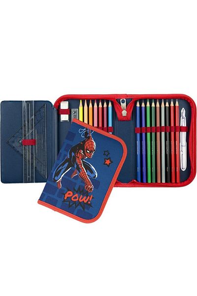 SPIDERMAN Filled Pencil Case with 22 Pieces