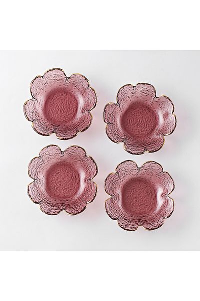 sharpdo Four Pieces Creative Clover Hammer Phnom Penh Household Glass Small Plate