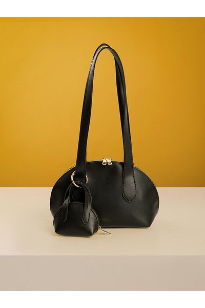 Mojeva Loli Mini Bag Charm Detailed Long Handle Women's Hand and Arm Bag