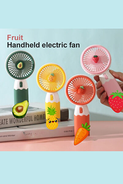 Abbruch By Sabron Stantsız Şarjlı Mini El Fanı Soğutucu Pervane Taşınabilir Şarj Edilebilir