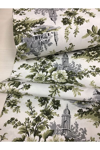 Renk Tekstil Chateau Garden Panama Λινό Ύφασμα - Ταπετσαρία - Κάλυμμα Μαξιλαριού - Κουρτίνα - Χόμπι
