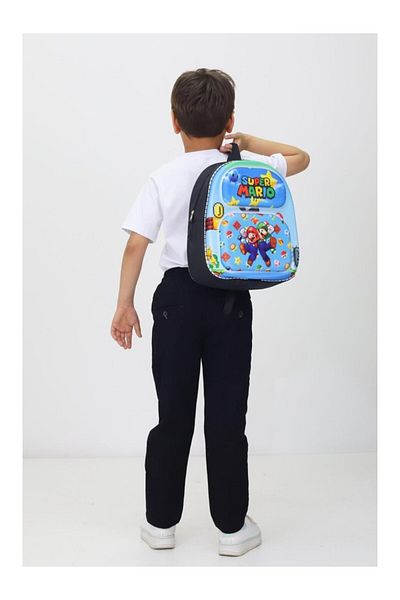 ergül çanta Geantă ortopedică pentru grădiniță și școală primară tematică Super Mario