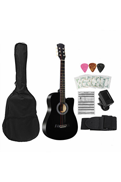 sharpdo 38 Inch Classical Guitar Kit With 6 Strings Gig Bag Tuner Picks Strap...