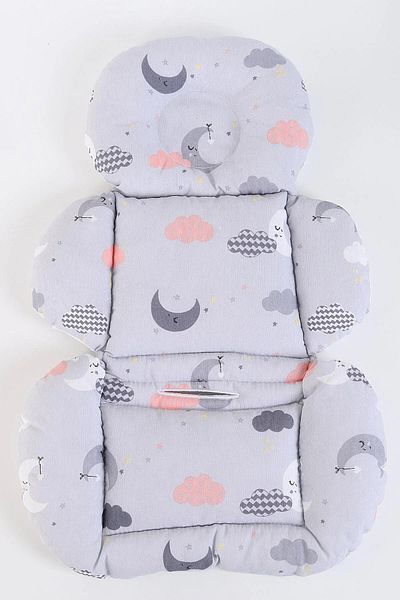 minuma Double-Sided Use Patterned Baby Stroller Cushion