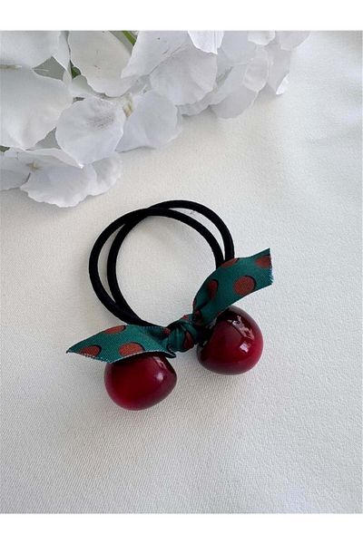 Pelin Aksesuar Πόρπη από καουτσούκ Cherry