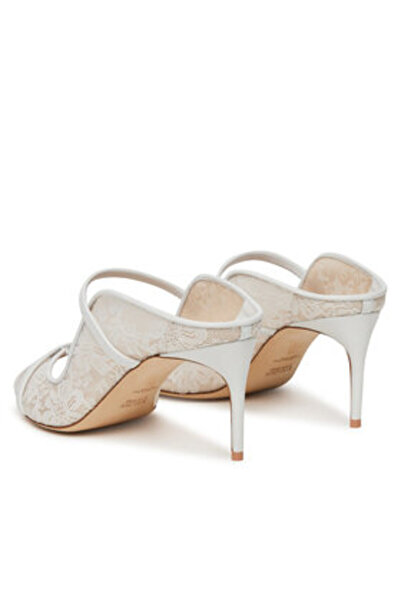 Malone Souliers Șlapi de damă albi MALONE SOULIERS-NOAH 70-10 ALB/ALB