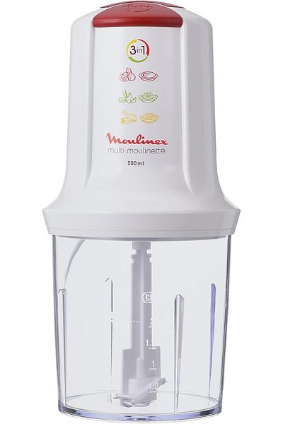 Moulinex MOULINEX Vegetable Chopper | Multi Moulinette 2 Speeds Chopper | 500 W | 500 ml | White | 2 Years Wa