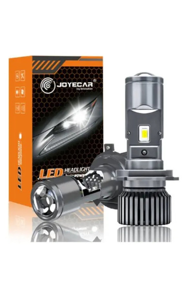 İthal JOYECAR ULTRA GUC PROJEKTOR LENSLI MERCEKLI H4 UZUN KISA LED FAR AMPULU