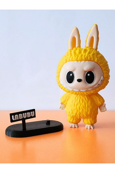 rmys Labubu Figure - with Stand-Yellow