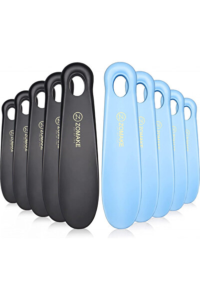 ZOMAKE Σετ 10 παπουτσοθήκες Zomake, πλαστικές, μαύρες/μπλε, 18,5 x 3,5 x 4,5 cm