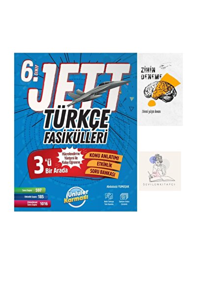 Ünlüler Karması ÜNLÜLER KARMASI 6.SINIF TÜRKÇE JETT FASİKÜL KONU ANLATIM+ZİHİ...