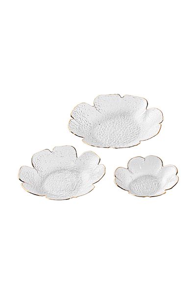 sharpdo Three Pieces Creative Clover Hammer Phnom Penh Household Glass Plate