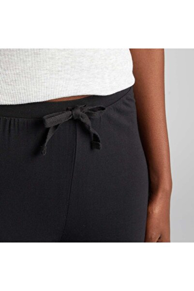 KIABI Flowing wide-leg pyjama bottoms black