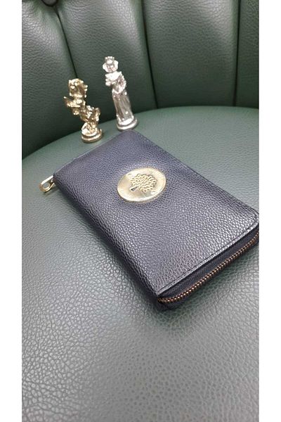 ŞIK VE MUTLU Horizontal Leather Women's Wallet with Zipper