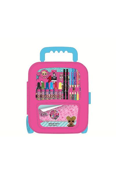 LOL SUPRISE LOL Surprise! Creative Set, Kindergarten Trolley with Accessories, 32 x 24.5 x 10 cm