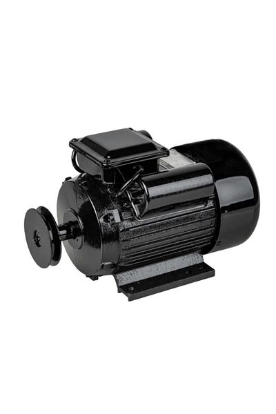 COBI SMART® Motor electric monofazat RUSHAT, 3 kW, bobinaj cupru, 2 condensatori, fulie otel inclusa