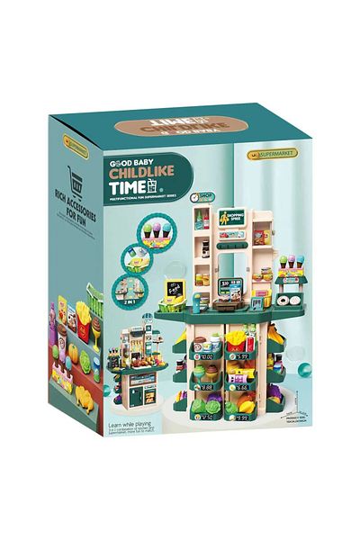 OEM Childlike Time supermarket play set 71 pieces