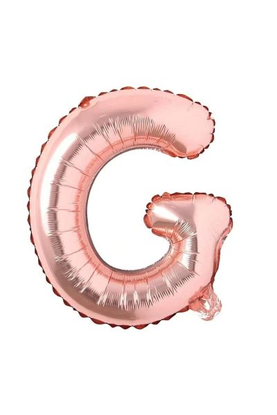 Maxee birthday balloon, letter G, pink, 40 cm