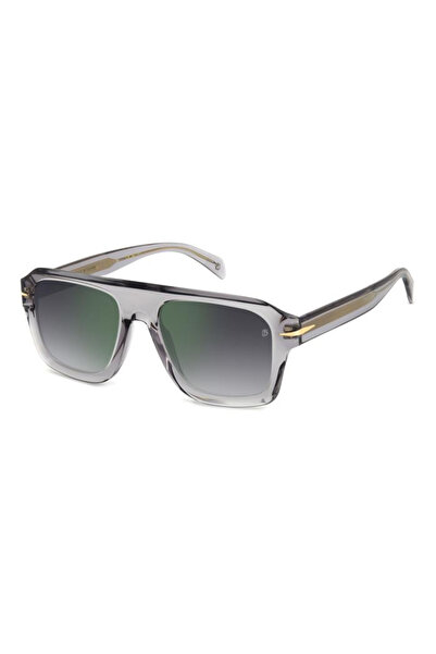 David Beckham Men's Blue-Transparent-Smoked Organic Gradient (Uv) Glass Bone ...