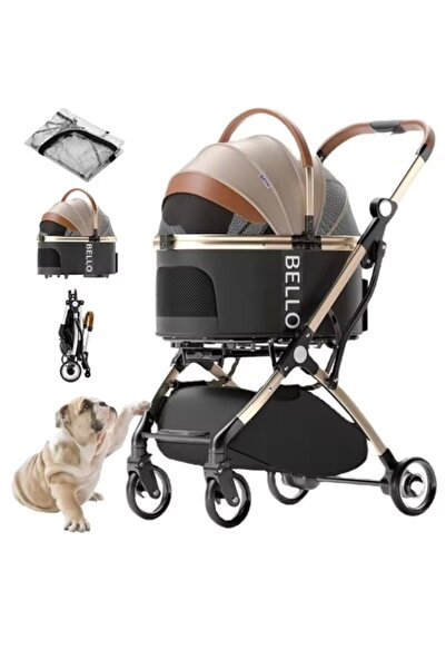 Mixpet 3 in 1 Katlanabilir Şık Tasarımlı Evcil Hayvan Arabası 15 Kg Kapasiteli