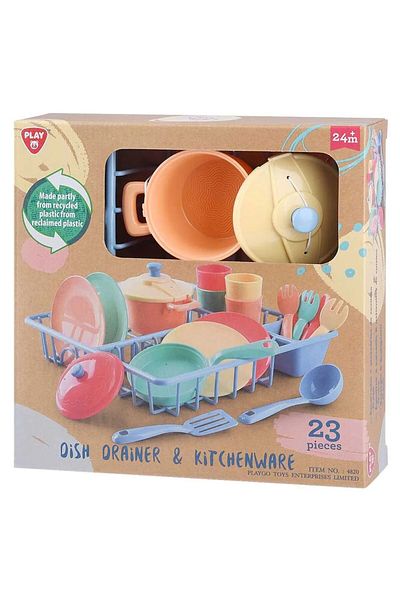 OEM PlayGo 23-piece kitchen dish drying play set