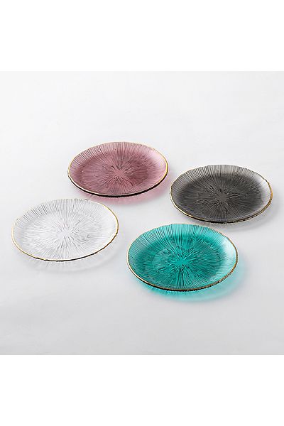sharpdo 15 cm Four Piece Fireworks Phnom Penh Daily Glass Small Plate Set