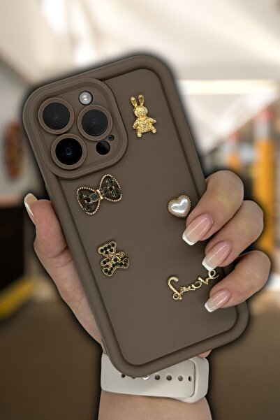 PSGT apple İphone 15 promax Tasarımlı Desenli Kamera Korumalı tavşan love koy...