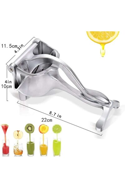 Rovitech Storcator manual de fructe, citrice, otel inoxidabil, argintiu