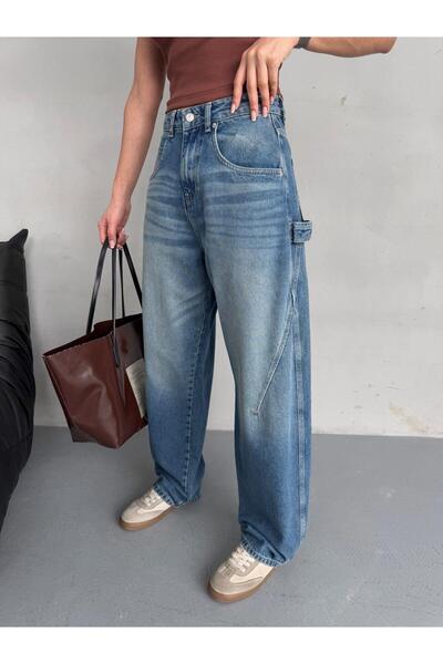 XBELLA DENİM Blugi de damă cu talie înaltă, cu buzunar, cu cusături